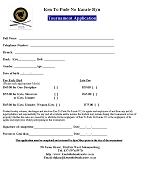 Tournament application form